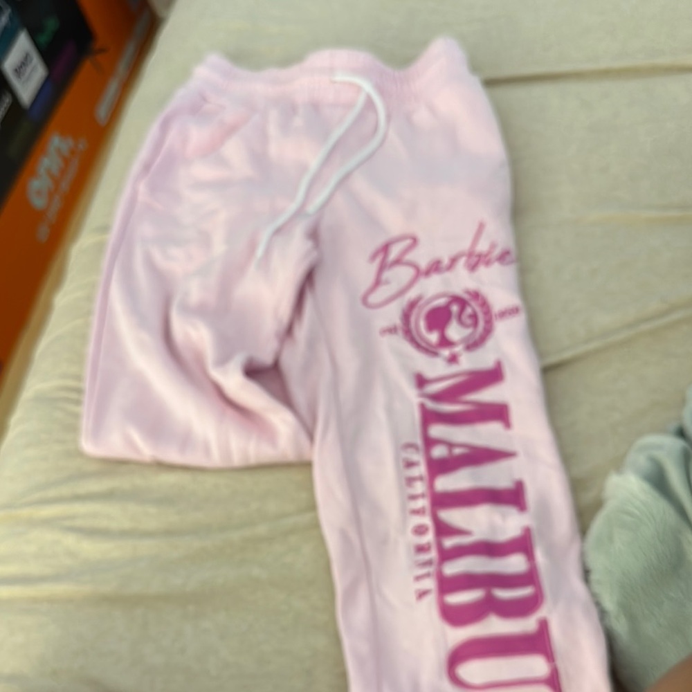Barbie Pink Sweatpants Relaxed Fit Joggers